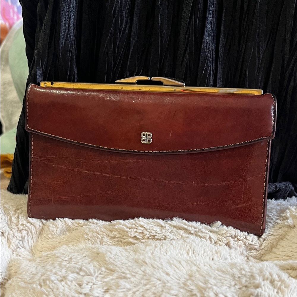 Bosca Dark Brown Leather Men's Clutch Wallet